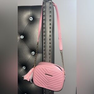 Pink crossbody bag